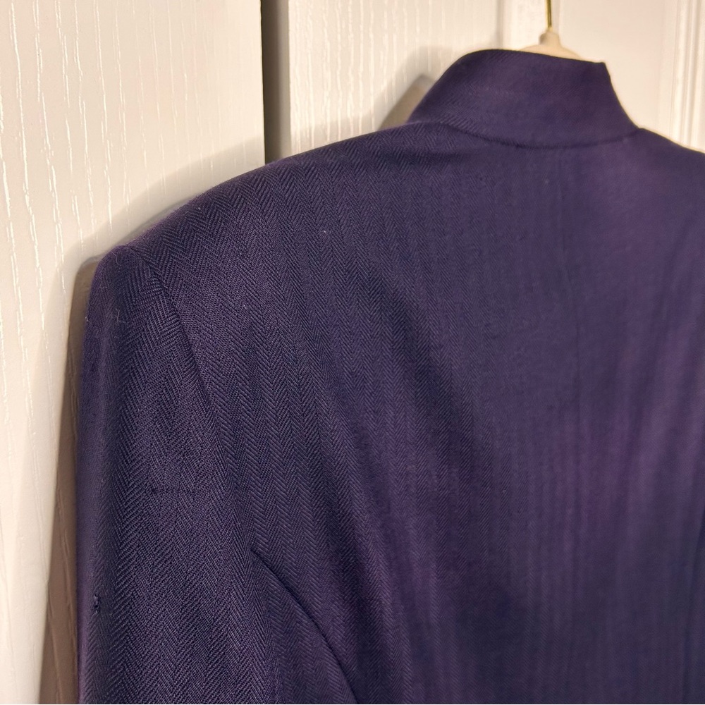 Pendleton Blue Wool Blazer Jacket 14 Zip Mandarin… - image 8